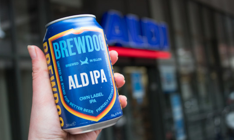 BrewDog ALD IPA bierblikje voor de Aldi winkel